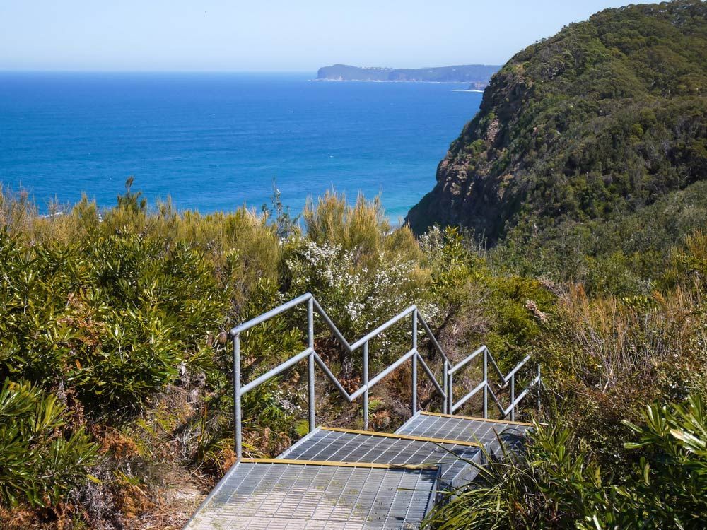 Stairs Leading up To a Cliff Overlooking the Ocean — FBM Fabrication In Wollongong, NSW
