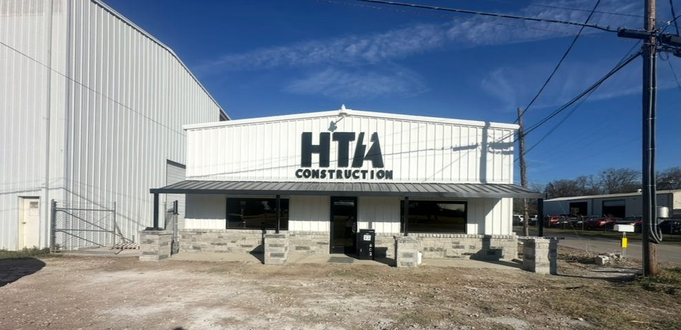 White building with 