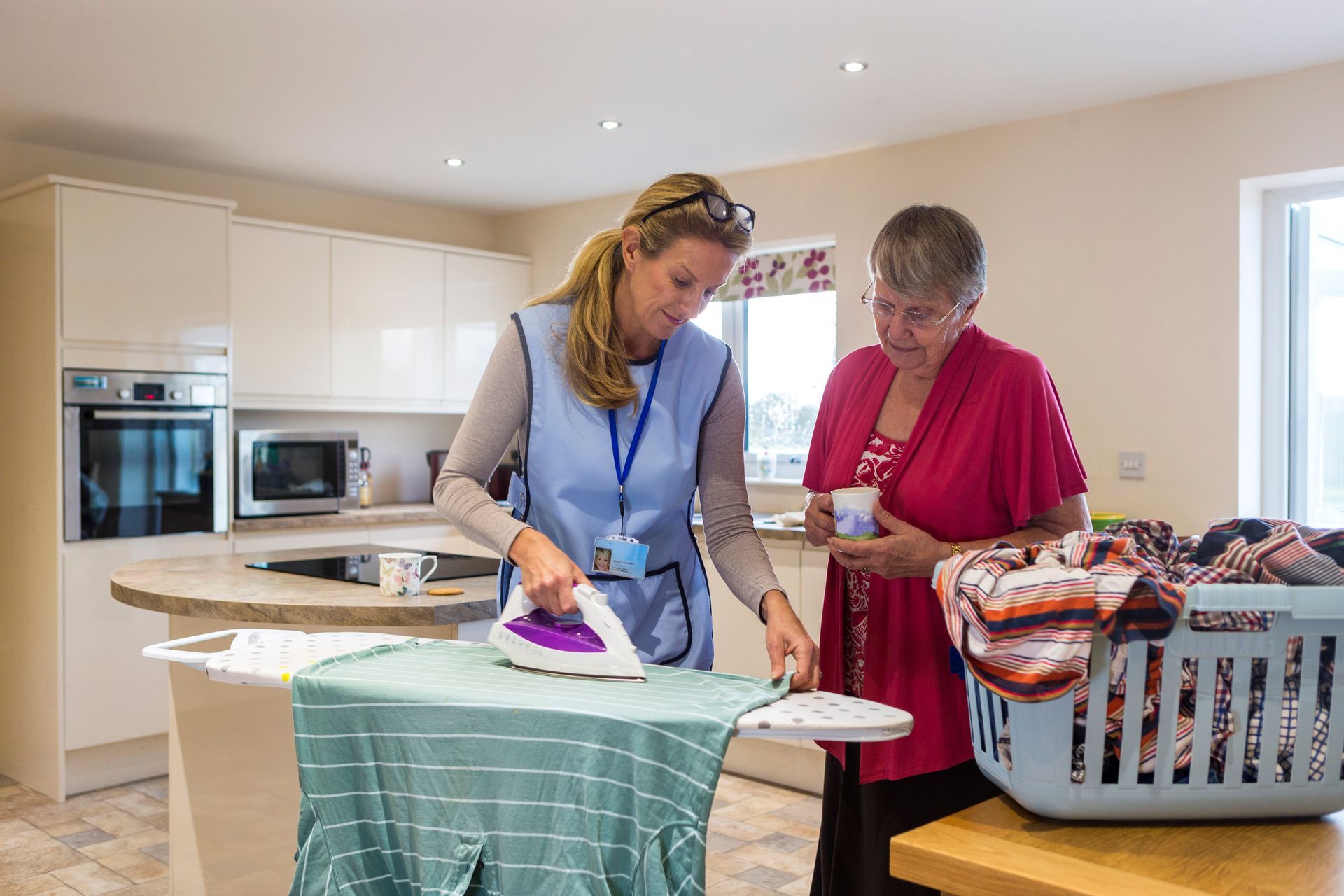 Caregiver Ironing Clothes - Omaha, NE - Always at Home Supportive Living LLC