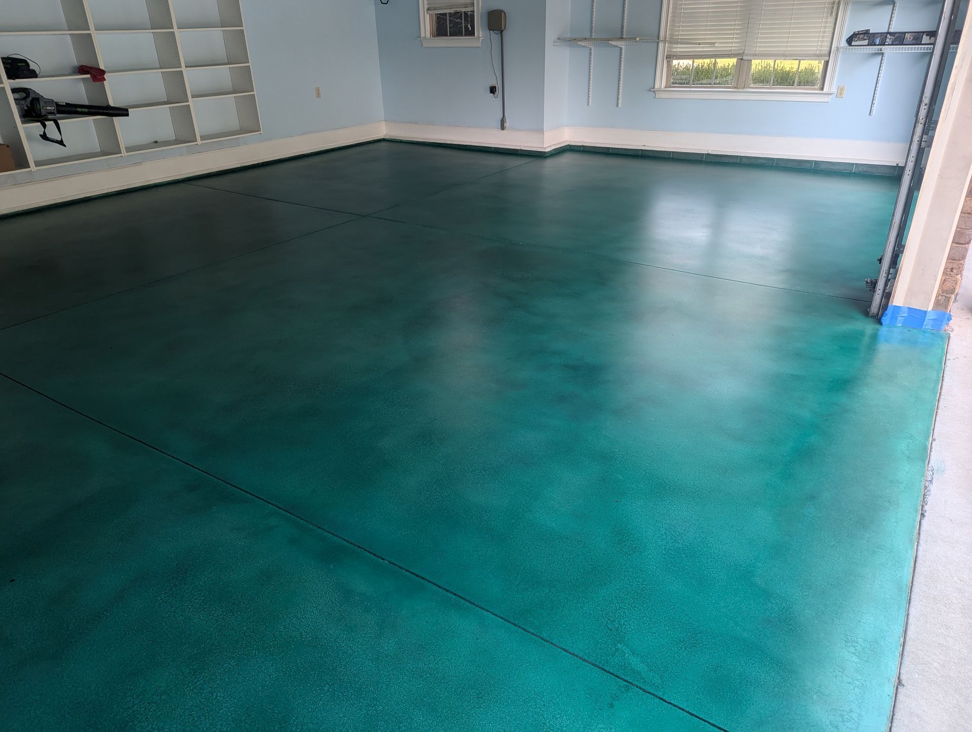 Garage Concrete Floor Staining and Sealing in Anderson, SC