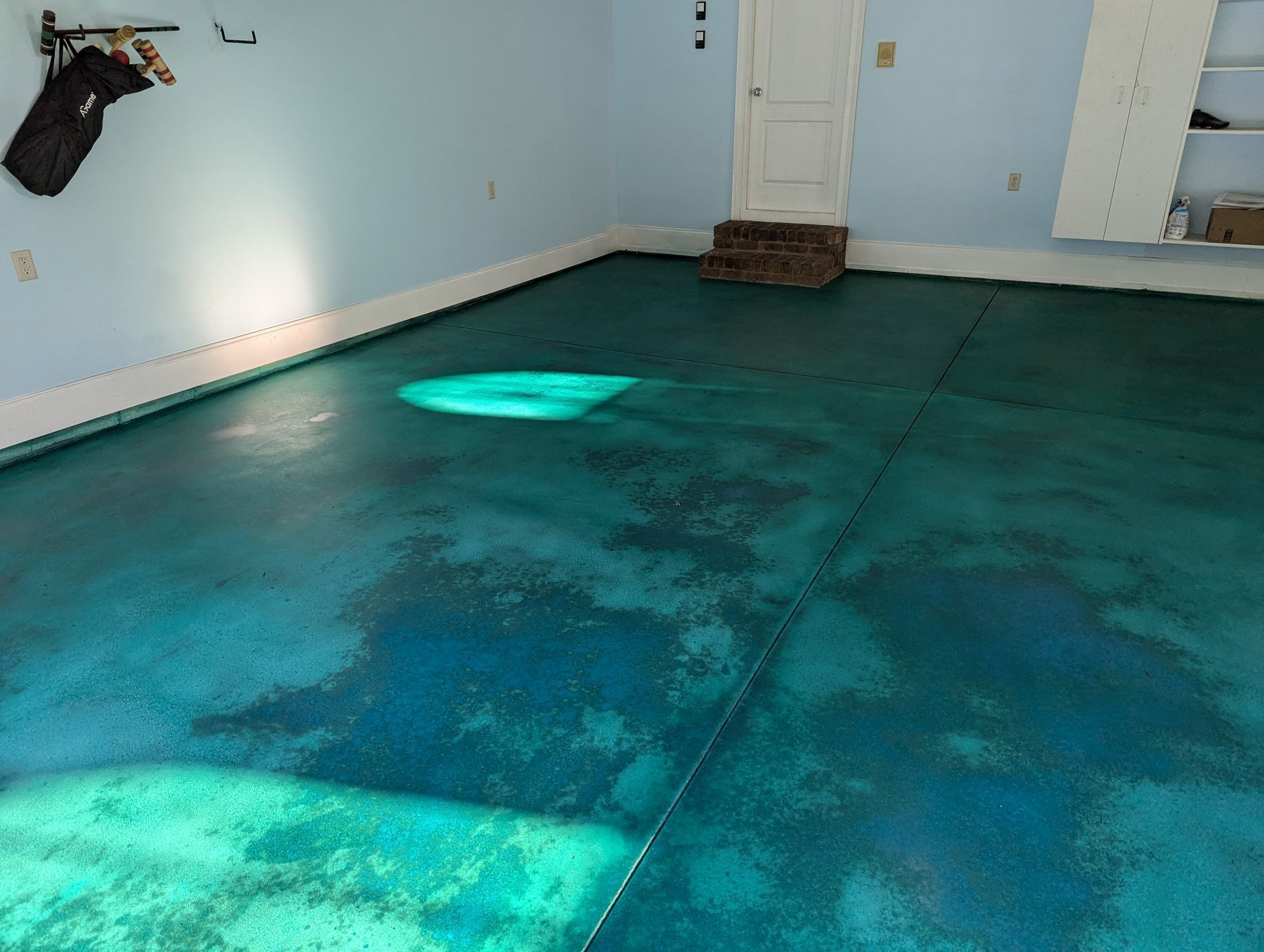 Garage Concrete Floor Staining and Sealing in Anderson, SC