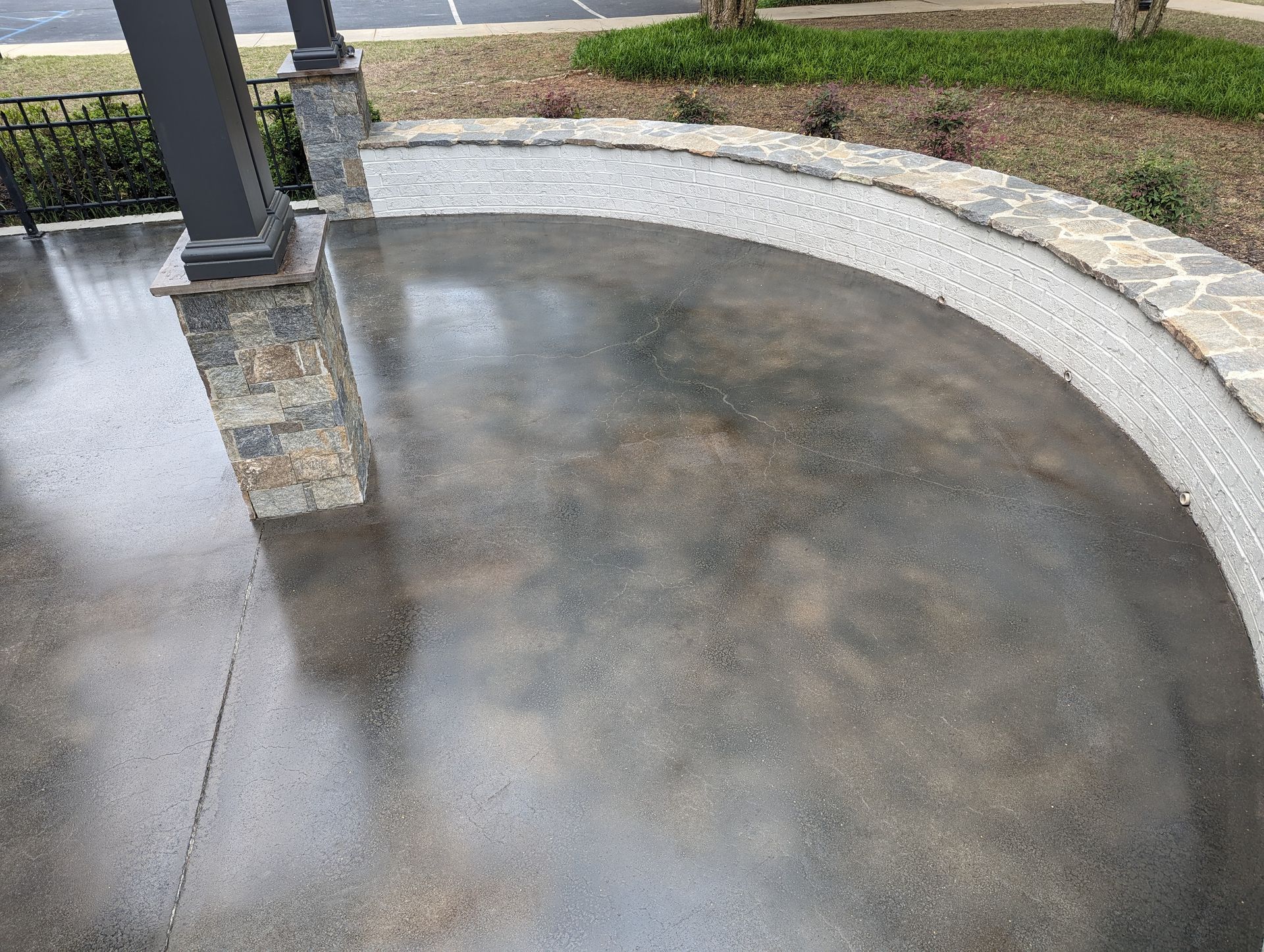 concrete patio 
