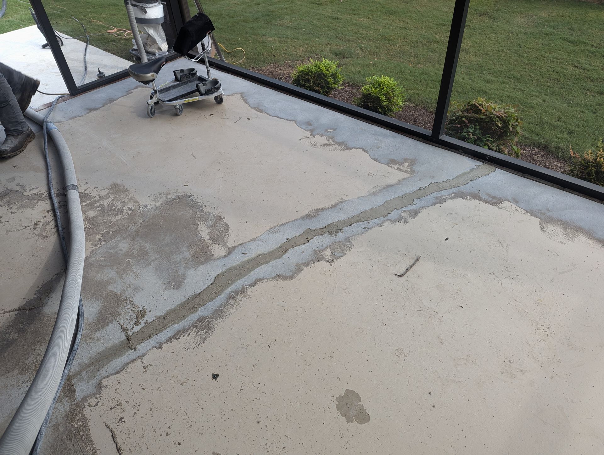 Patio Concrete Floor Refresh and Repair in Boiling Springs, SC
