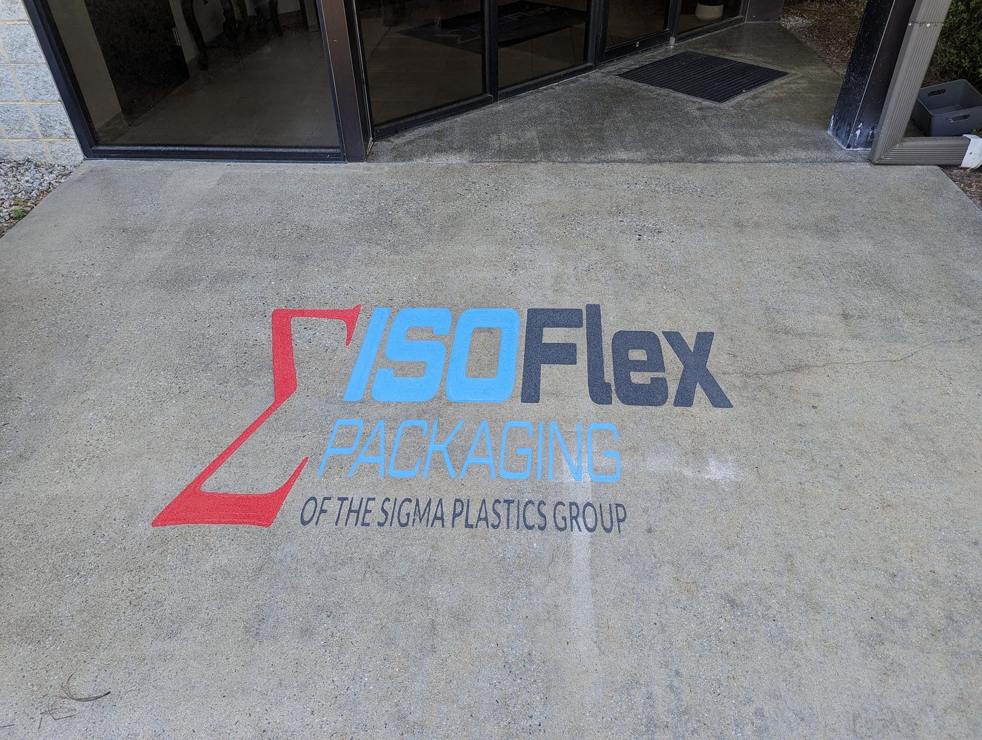 concrete engraving