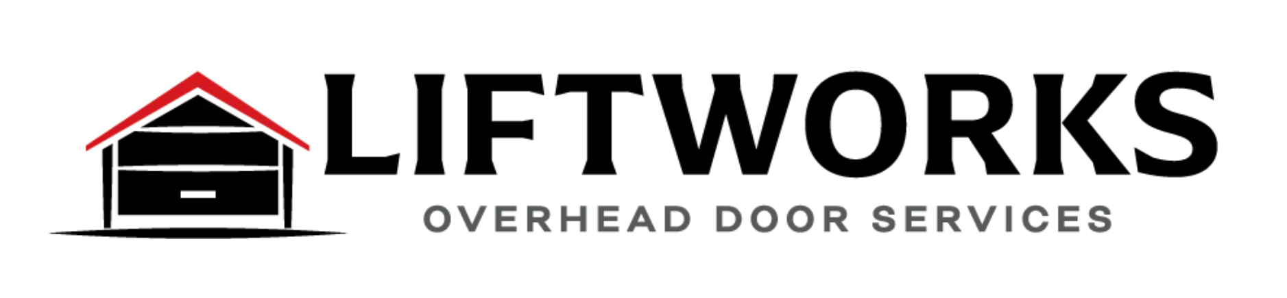 LiftWorks logo with stylized garage door icon and “OVERHEAD DOOR SERVICES” text