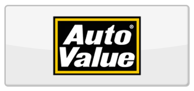 Auto Value logo within a white rectangle with a glossy effect.