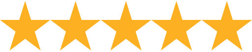Five gold stars in a row.