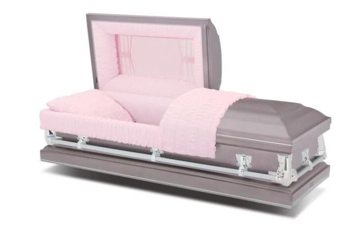 Spectra Orchid, 20ga steel casket with crepe interior, available in five color selections
