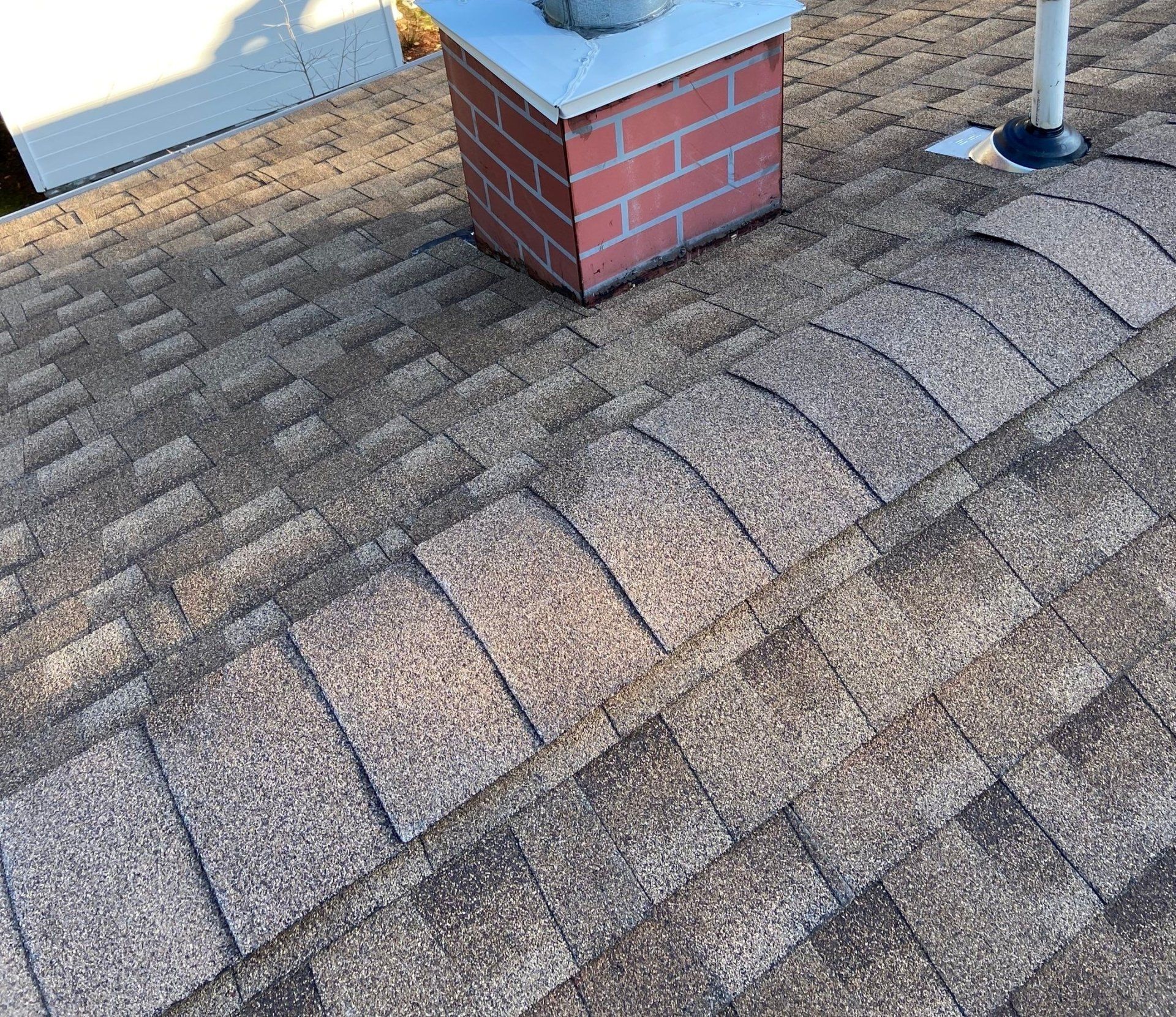 close up of ridge caps