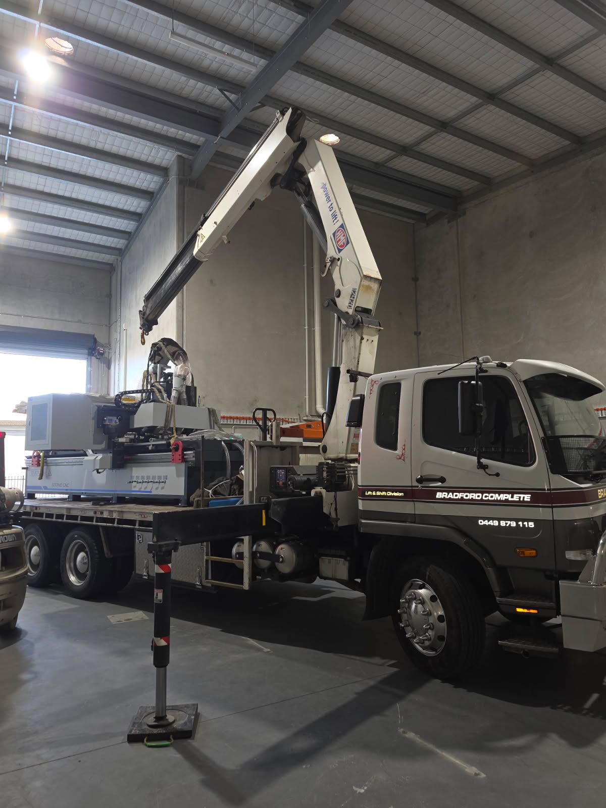 Machinery installations and removals