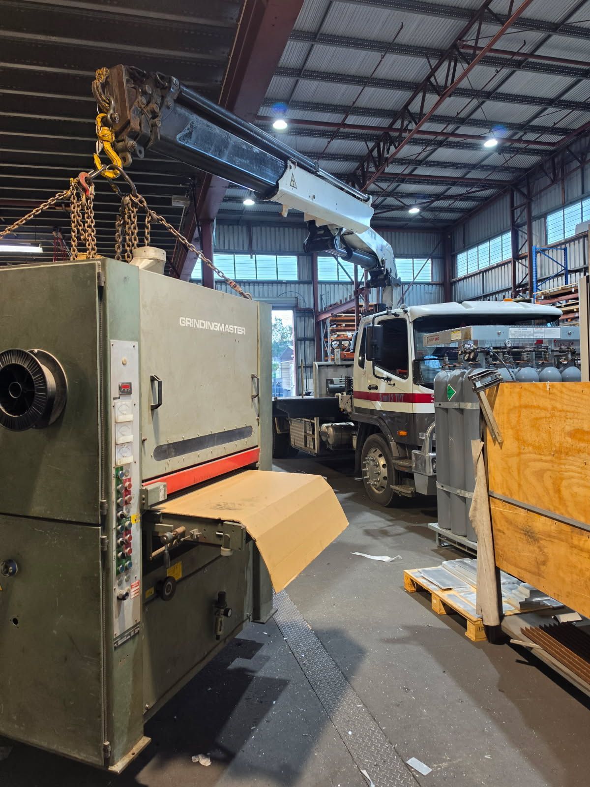 Factory shifts and machinery positioning