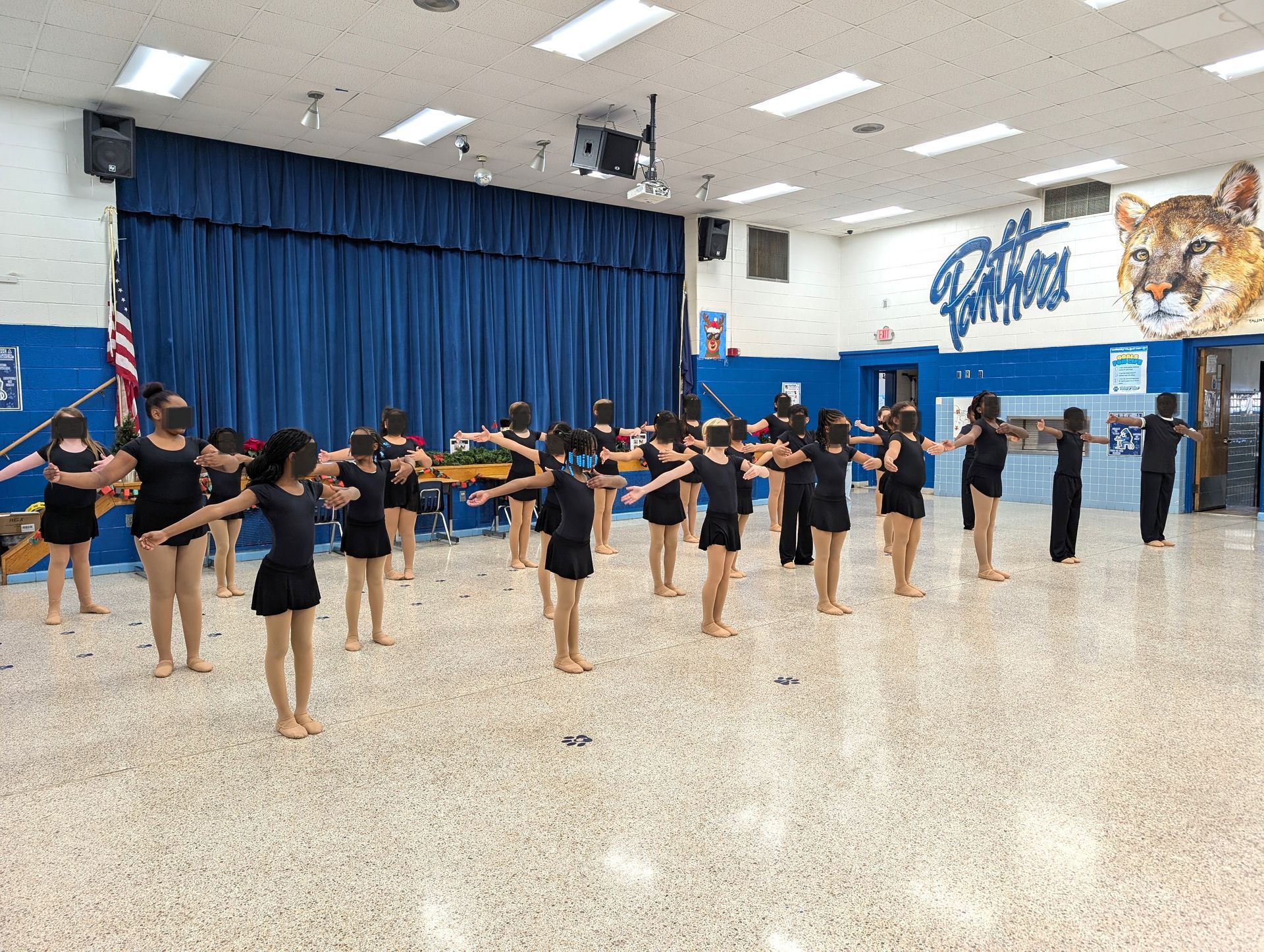 Young ballet dancers.