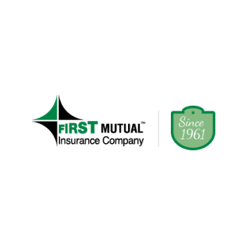 First Mutual Insurance Company logo with green emblem and “Since 1961” badge