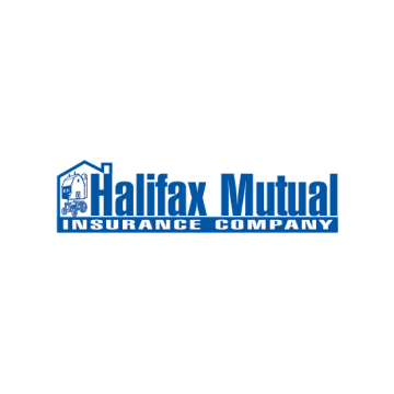 Halifax Mutual Insurance Company logo in blue on a white background