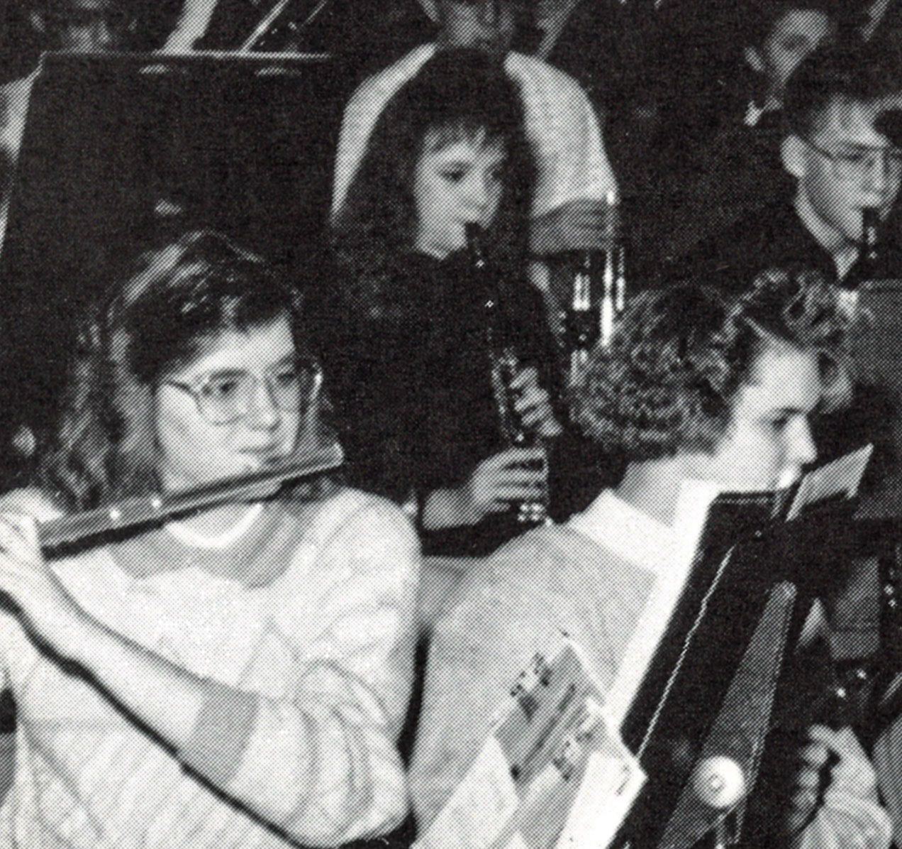 Band members performing