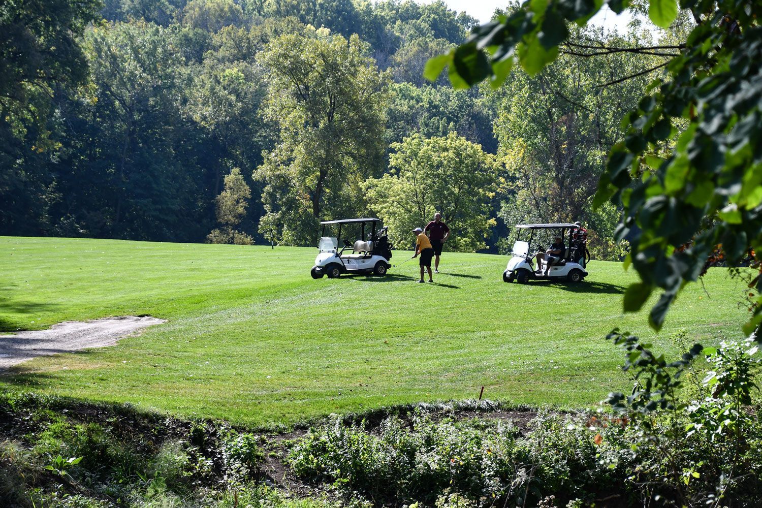 Golfers at High Cliff in Sherwood