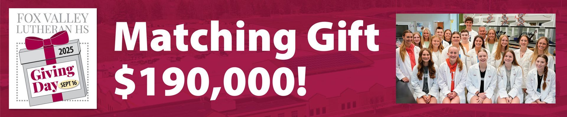 Header for Giving Day that includes 