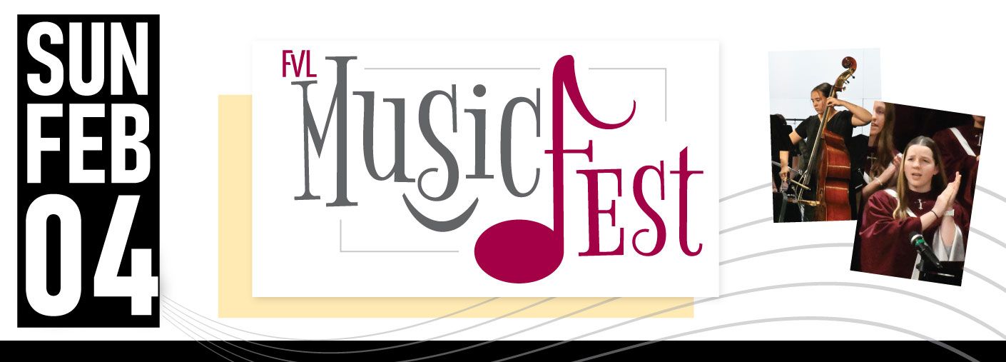 Header for FVL Musicfest on Sunday, February 4