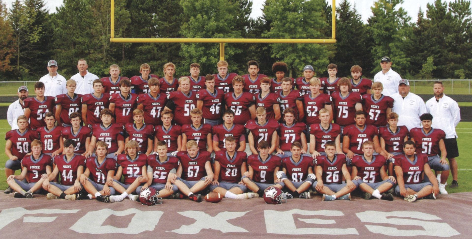 Team photo in the end zone