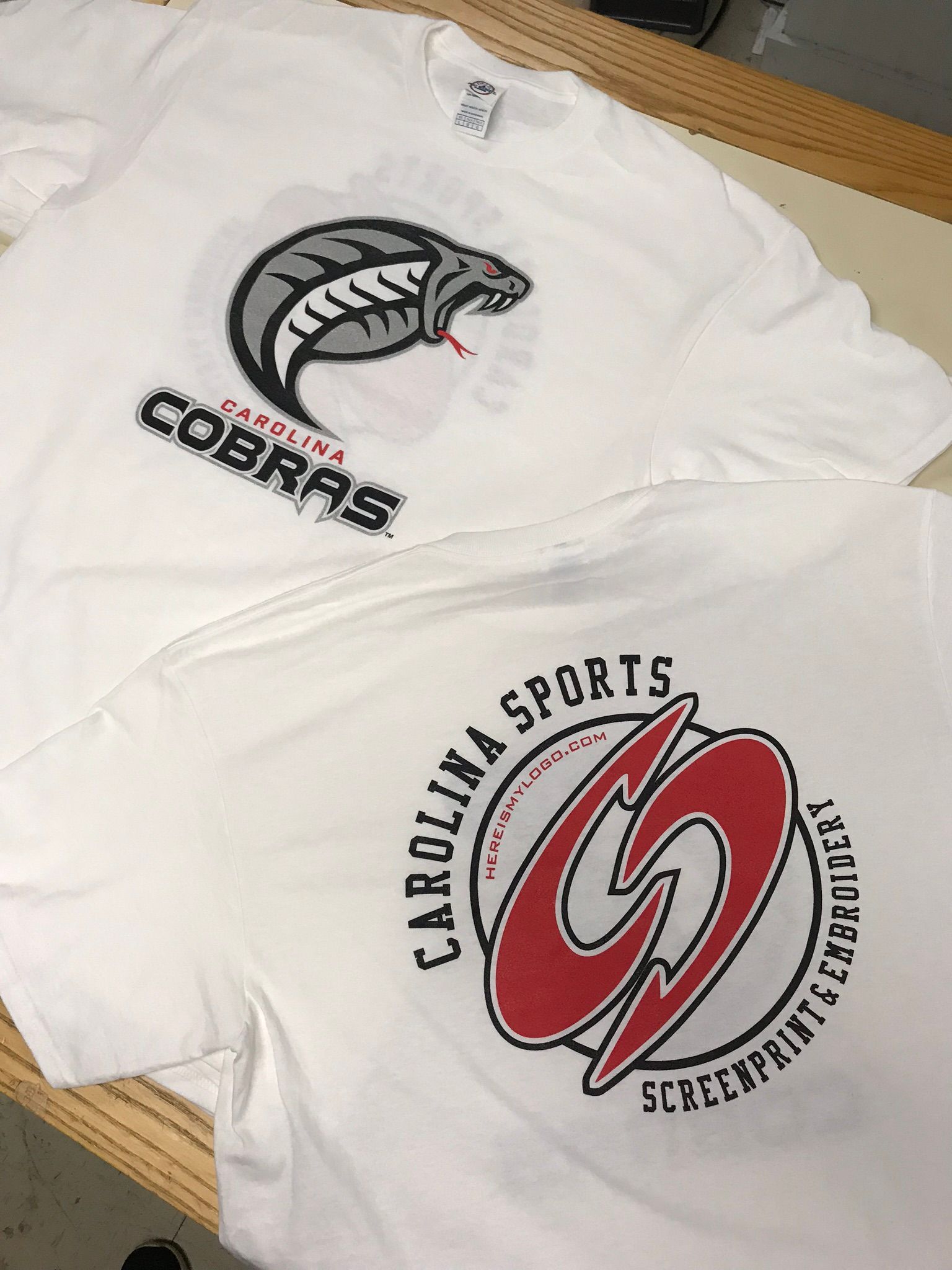 White t-shirts with 