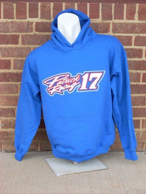 Blue hoodie with 