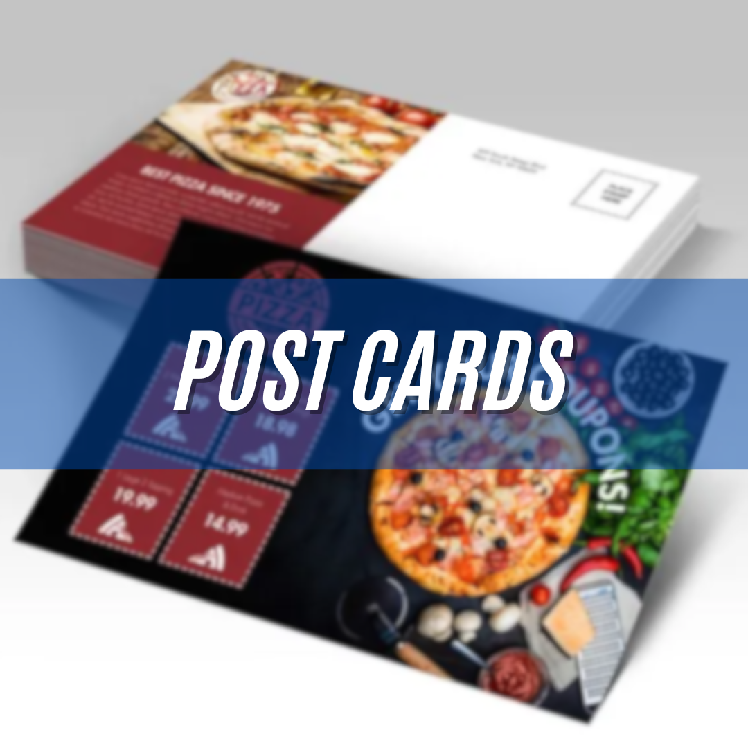 Make a lasting impression with custom postcards. Professional, vibrant, and ready when you need them.