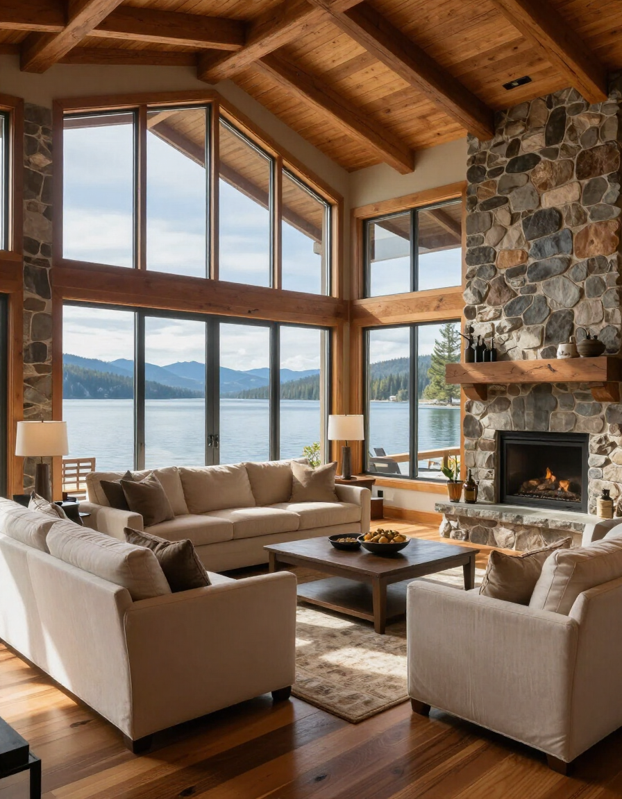 Luxury lakeside home at Payette Lake, Idaho
