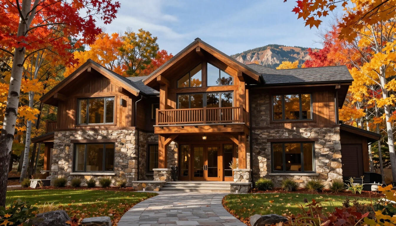 Luxury mountain home in Whitetail Club private wooded setting
