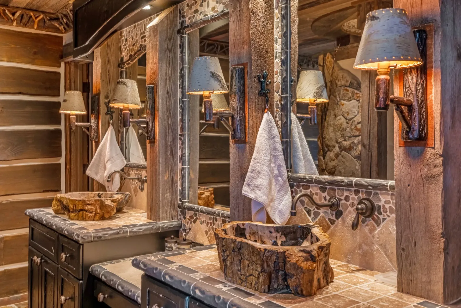 Luxury interior remodel with mountain view windows and premium finishes