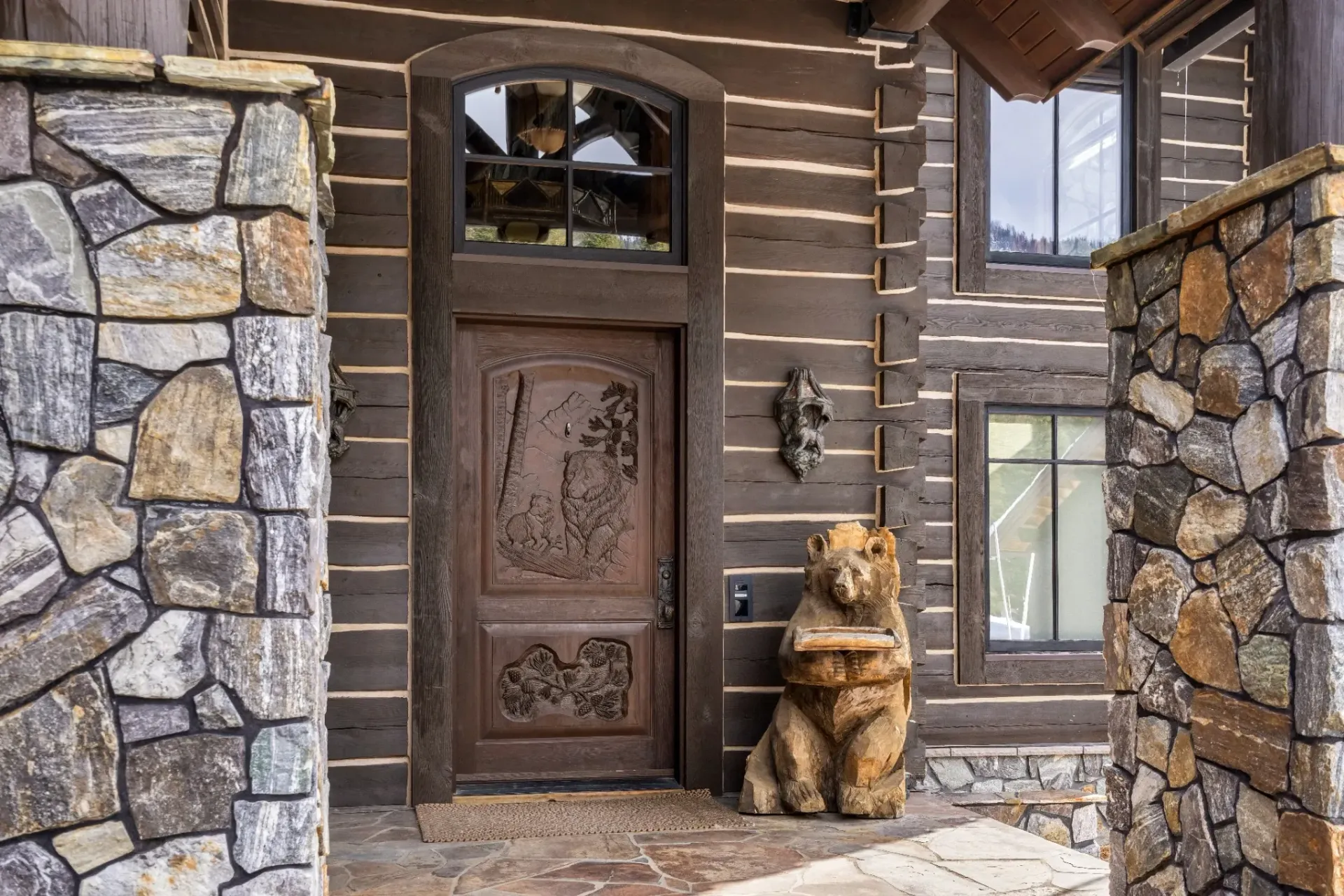 Premium exterior painting McCall Idaho luxury home
