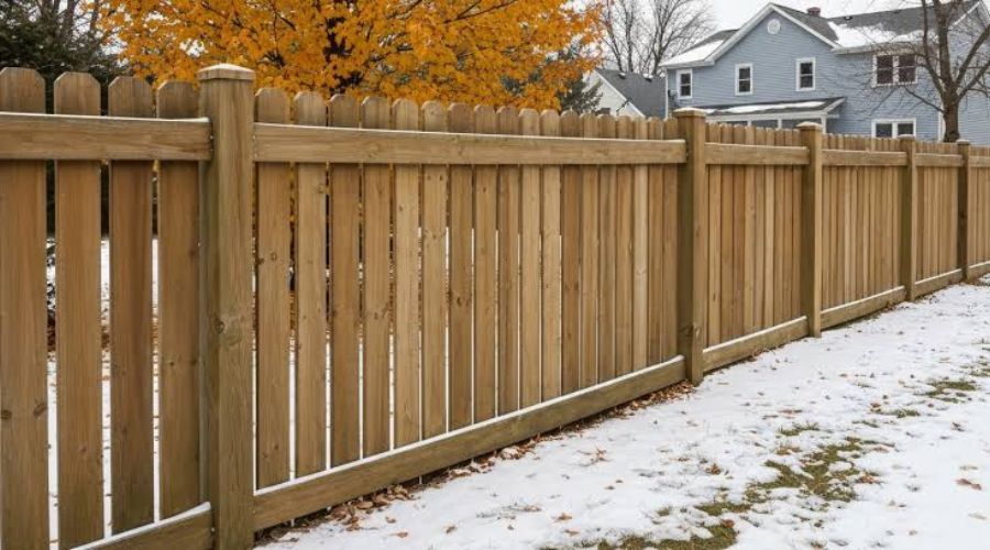 protect fence from ice storms Gastonia