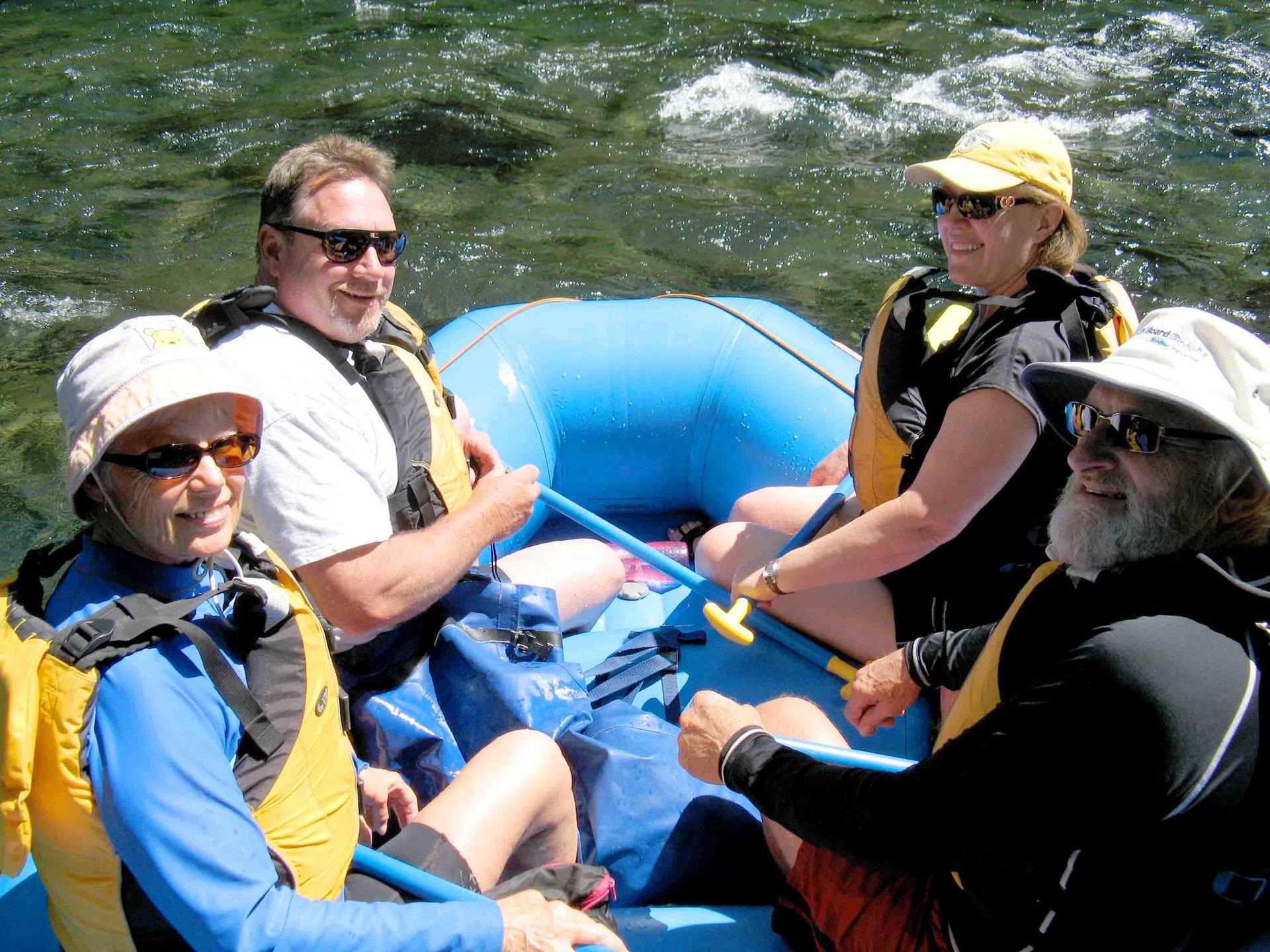 Warm summer days are best spent on rafting the McKenzie River.