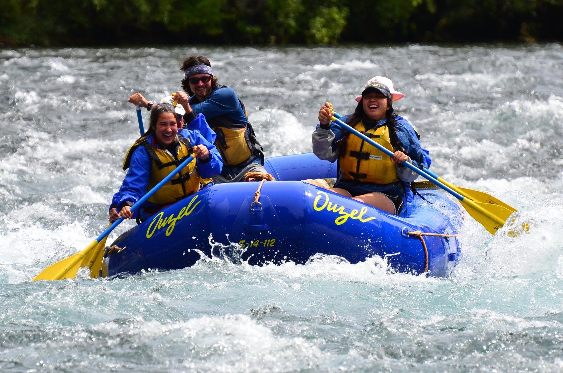 This is a McKenzie River rafting adventure. 
