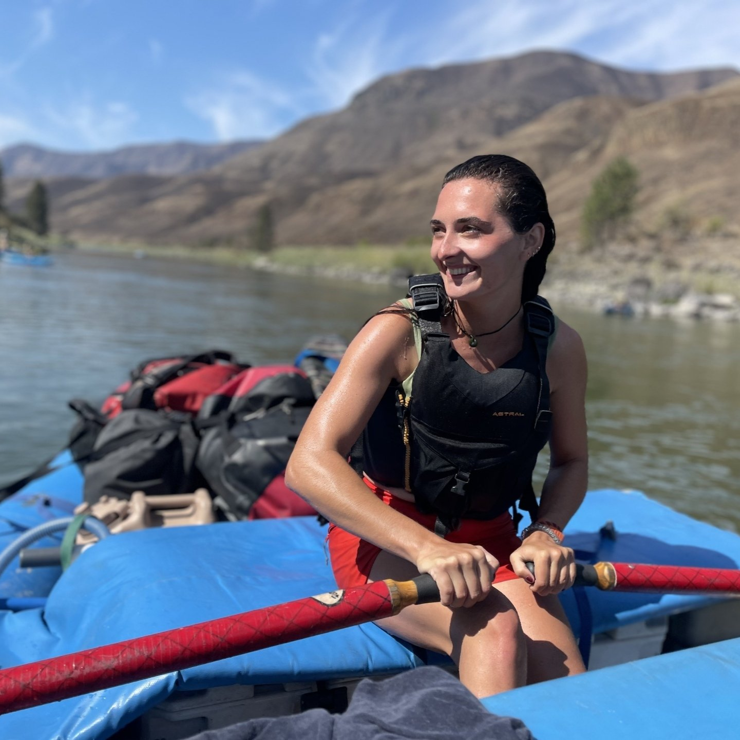 Hogan is originally from Sisters, Oregon, and learned to guide on the Deschutes River during a school program.