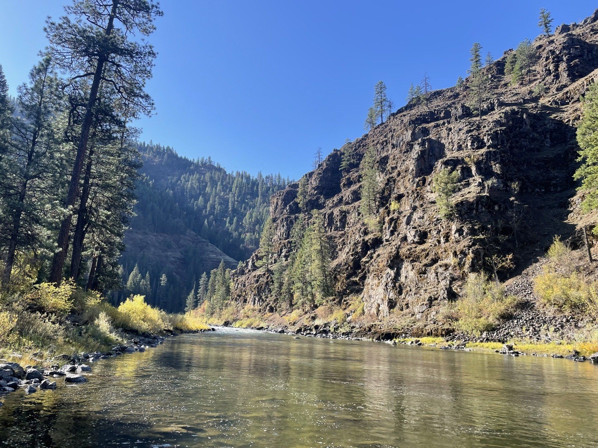 Rock formations in the river canyons are some of the coolest geography in Oregon. 