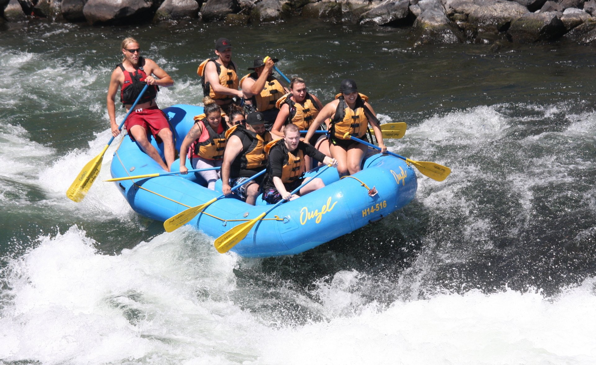 Hold on to your oar! The whitewater on the Deschutes River will get your blood pumping. 