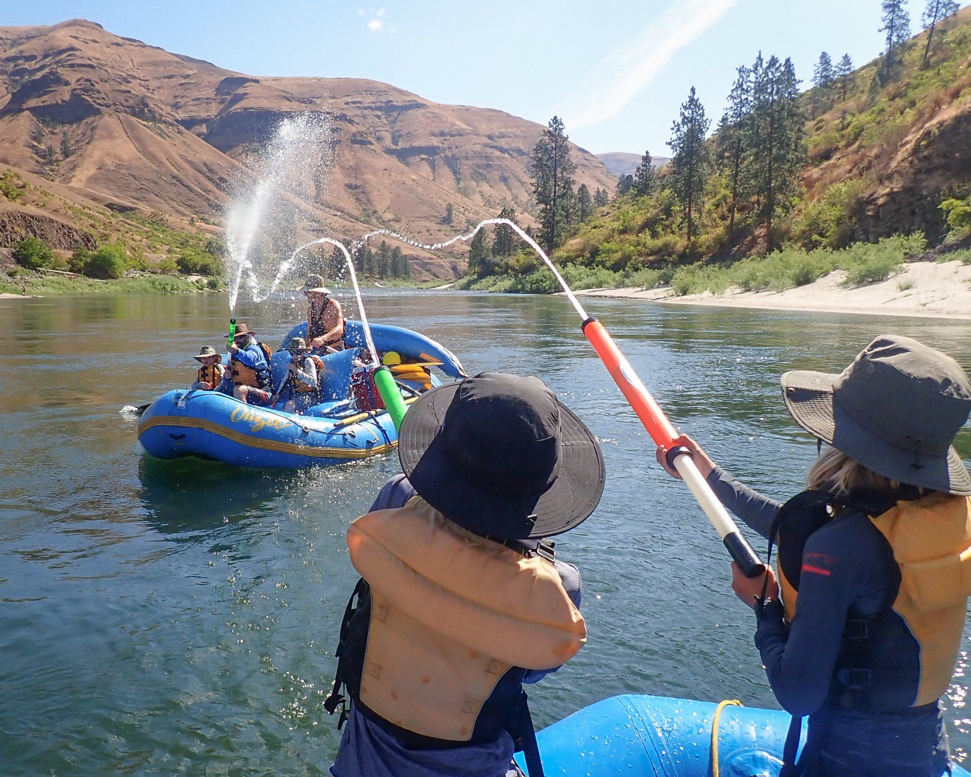 The splashy Lower Salmon River rafting trips are great fun for the whole family.