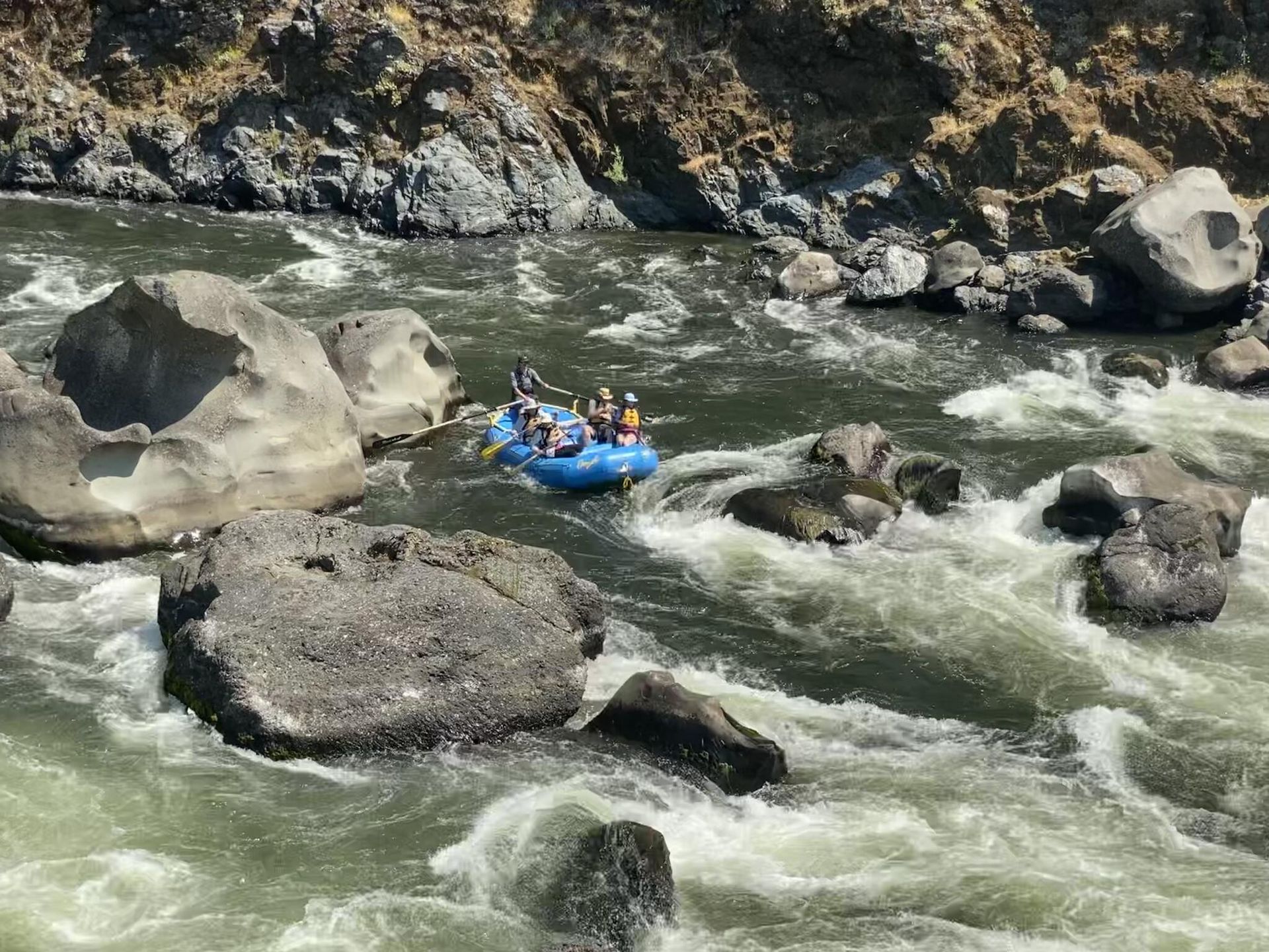 Blossom Bar Rapids is a world-famous rafting adventure in Rogue River, Oregon. 