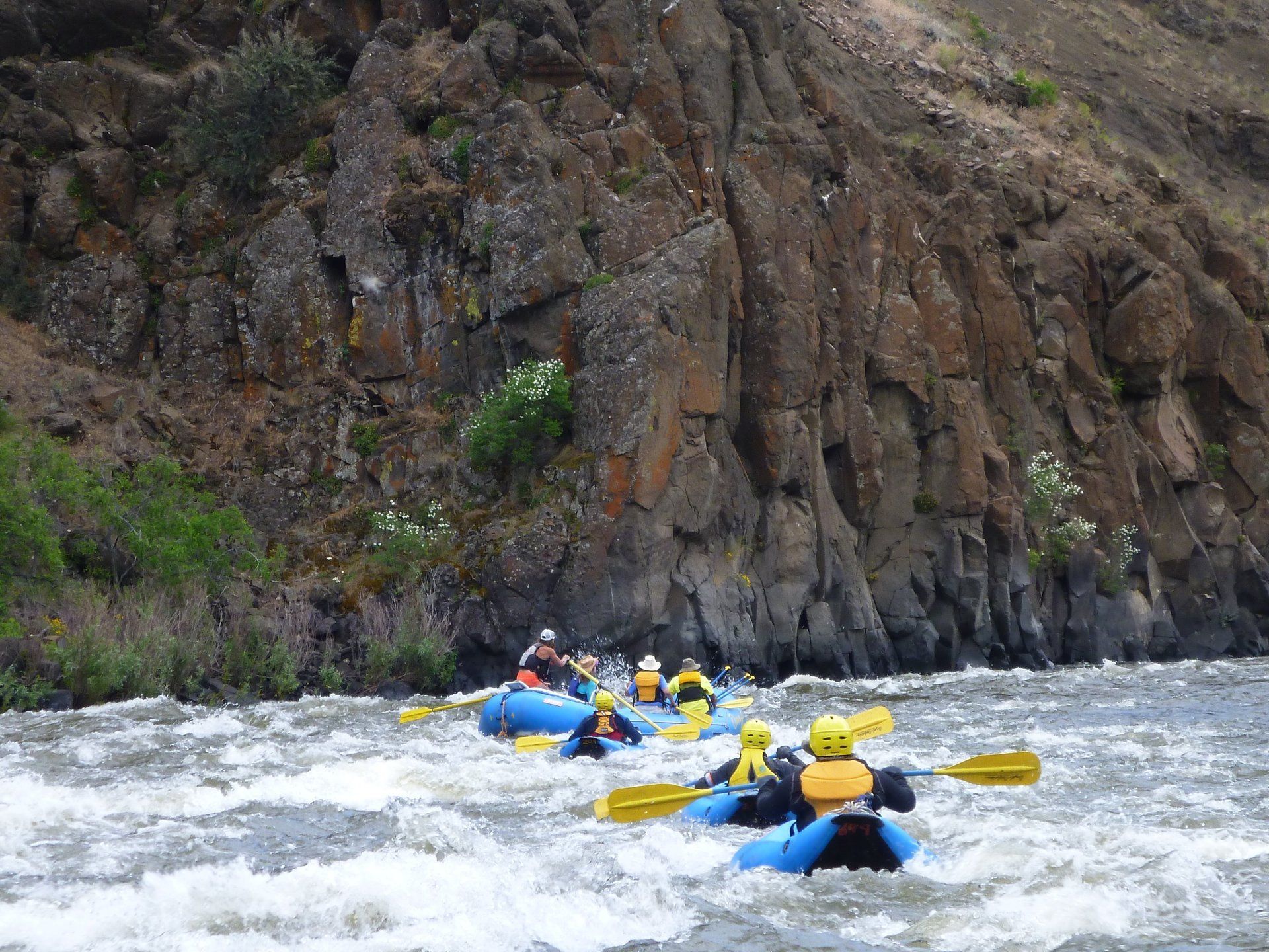 Our rafting trips are a perfect balance of excitement and safe passage on the whitewater.