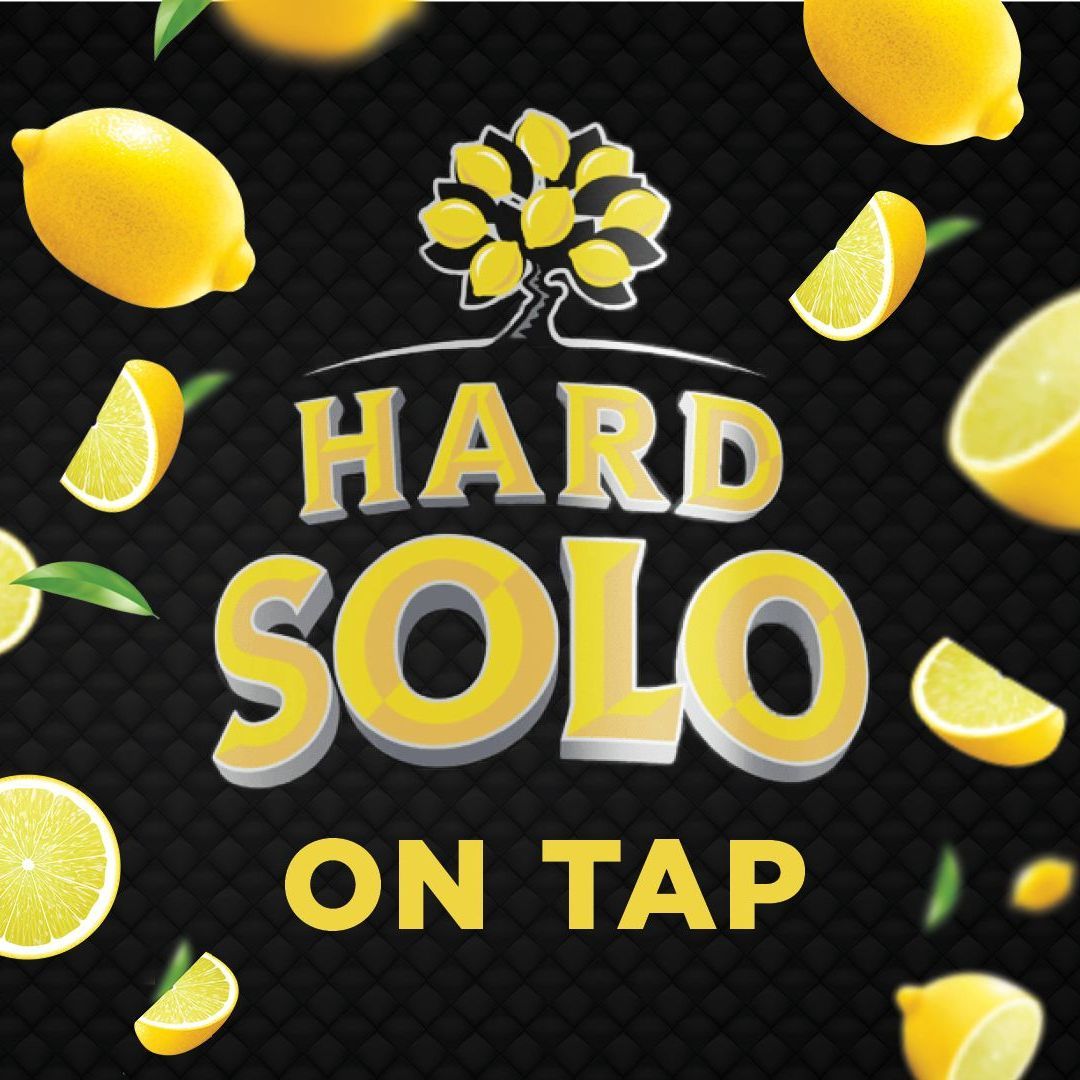 A poster that says hard solo on tap
