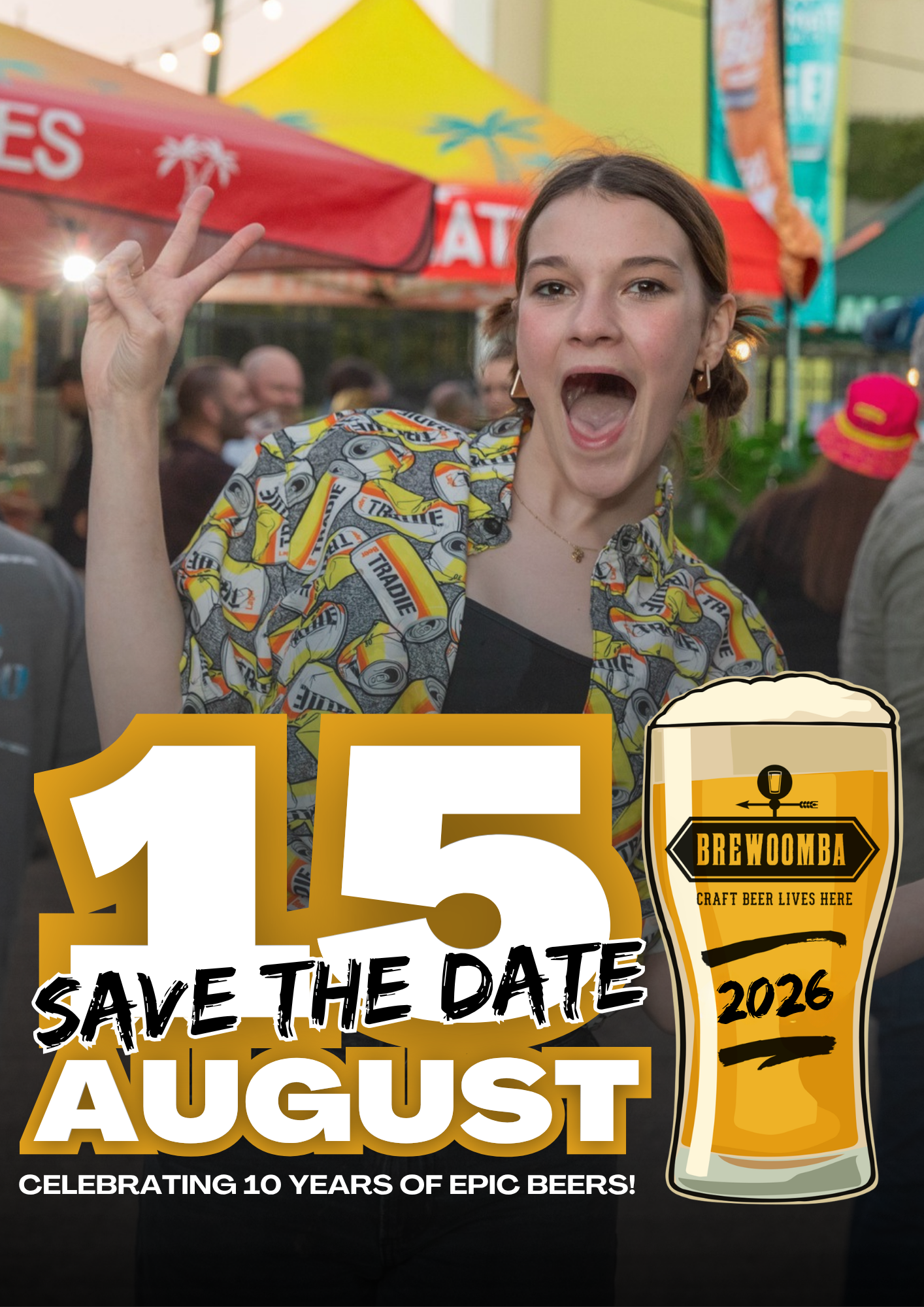 A poster for the toowoomba 's original craft beer festival