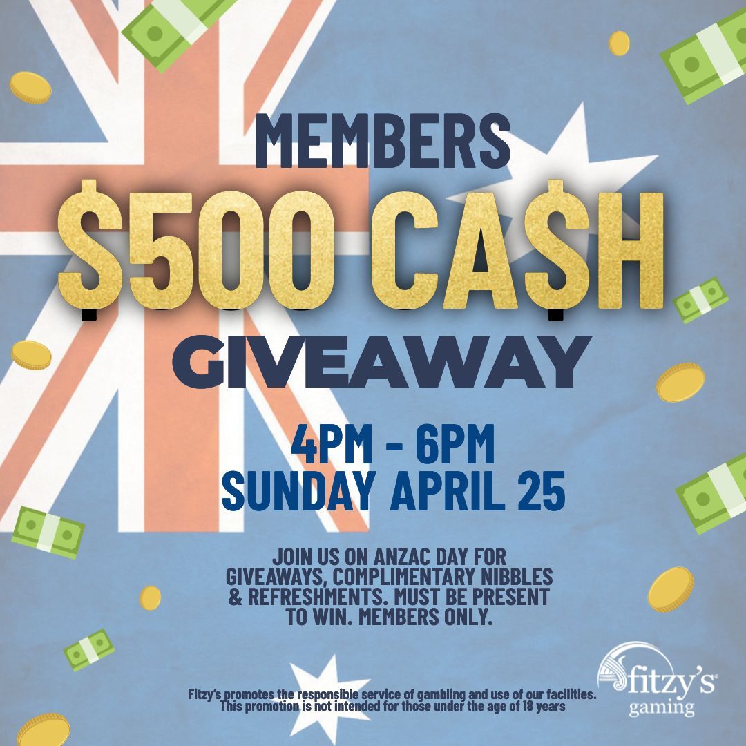 An advertisement for a $ 500 cash giveaway