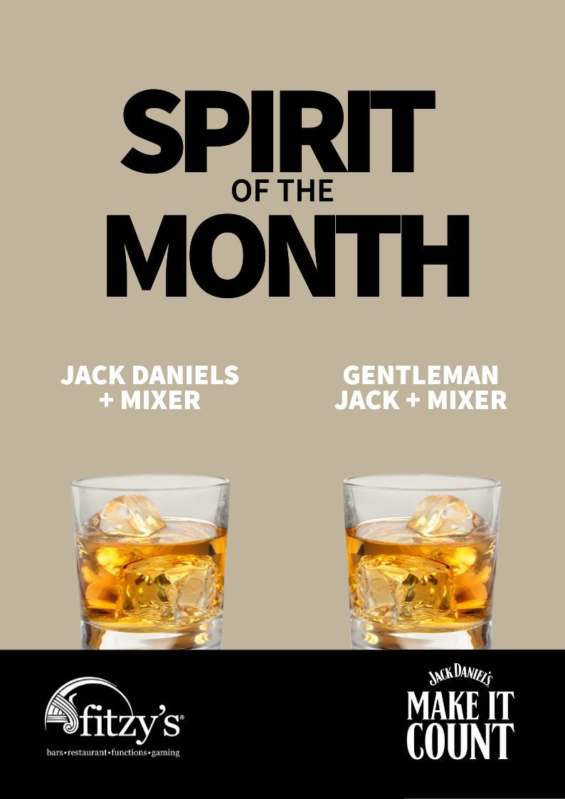 A poster that says spirit of the month on it