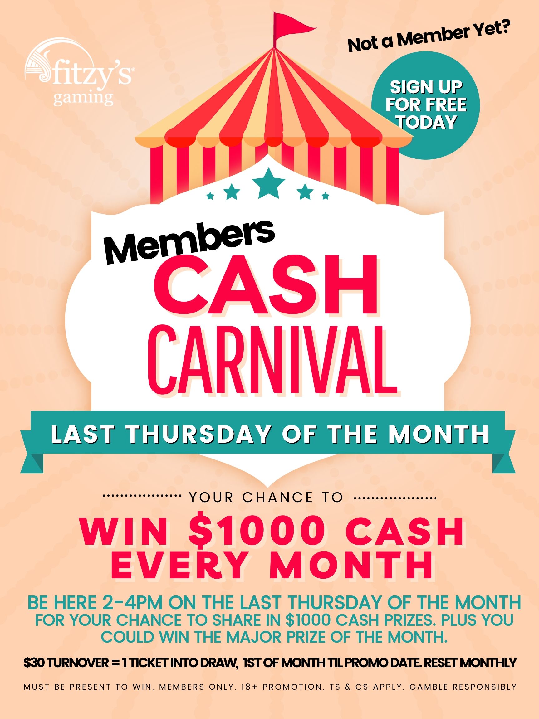 An advertisement for a $ 500 cash giveaway