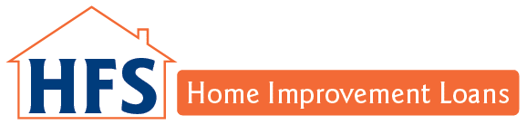HFS logo with house outline and “Home Improvement Loans” in blue and orange