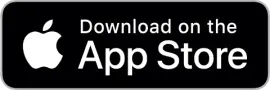 Black Apple App Store badge with Apple logo and “Download on the App Store” text