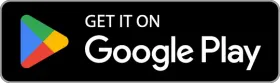 Get it on Google Play badge with multicolor play triangle on black background