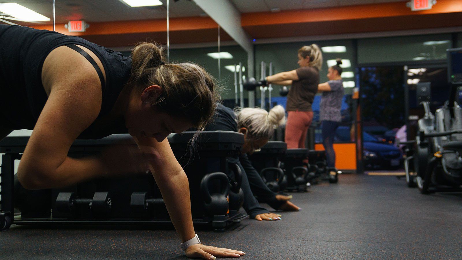 Woman Doing Push Ups