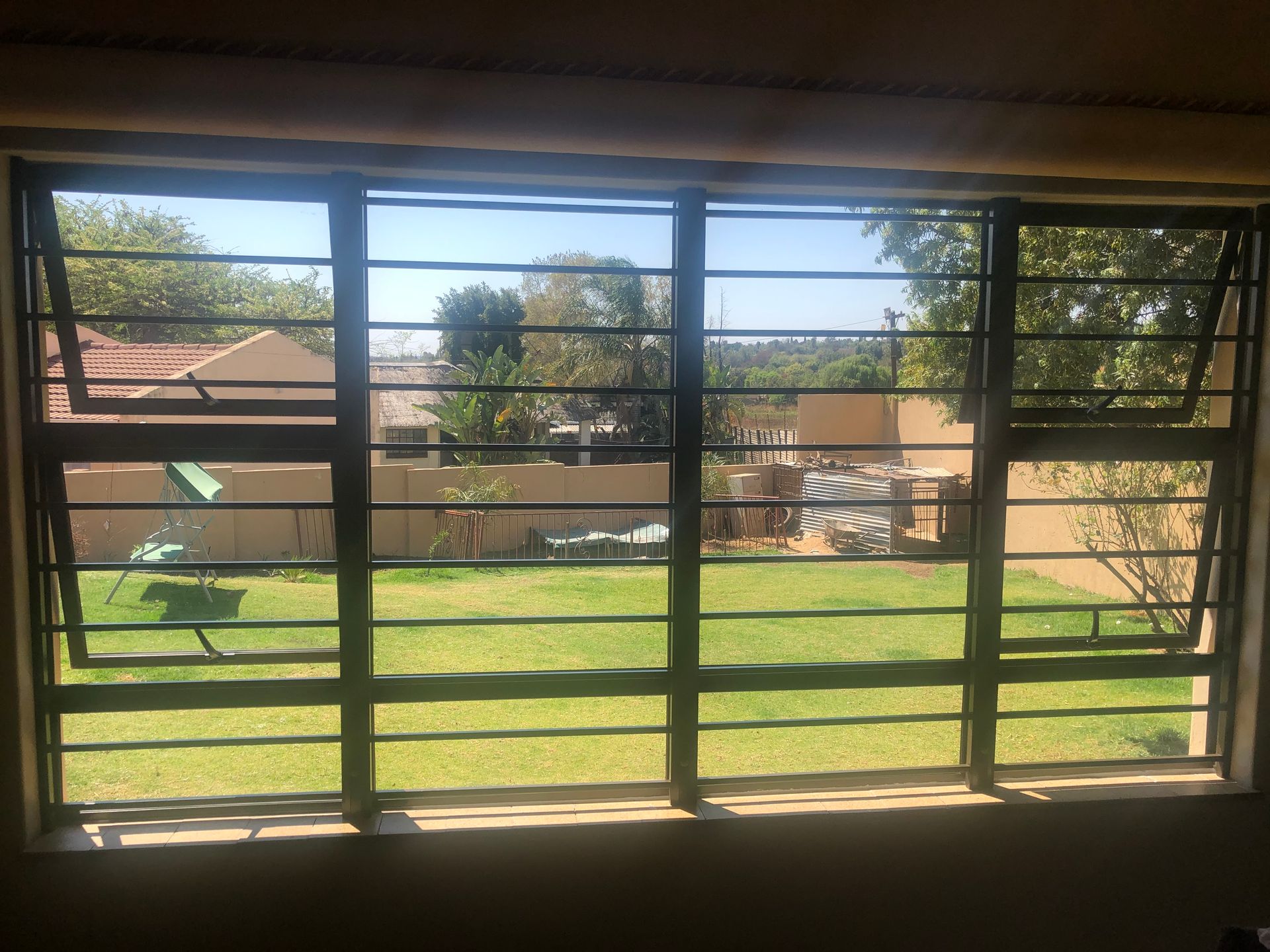 Burglar bars installed by SunShade in Pretoria and Johannesburg.