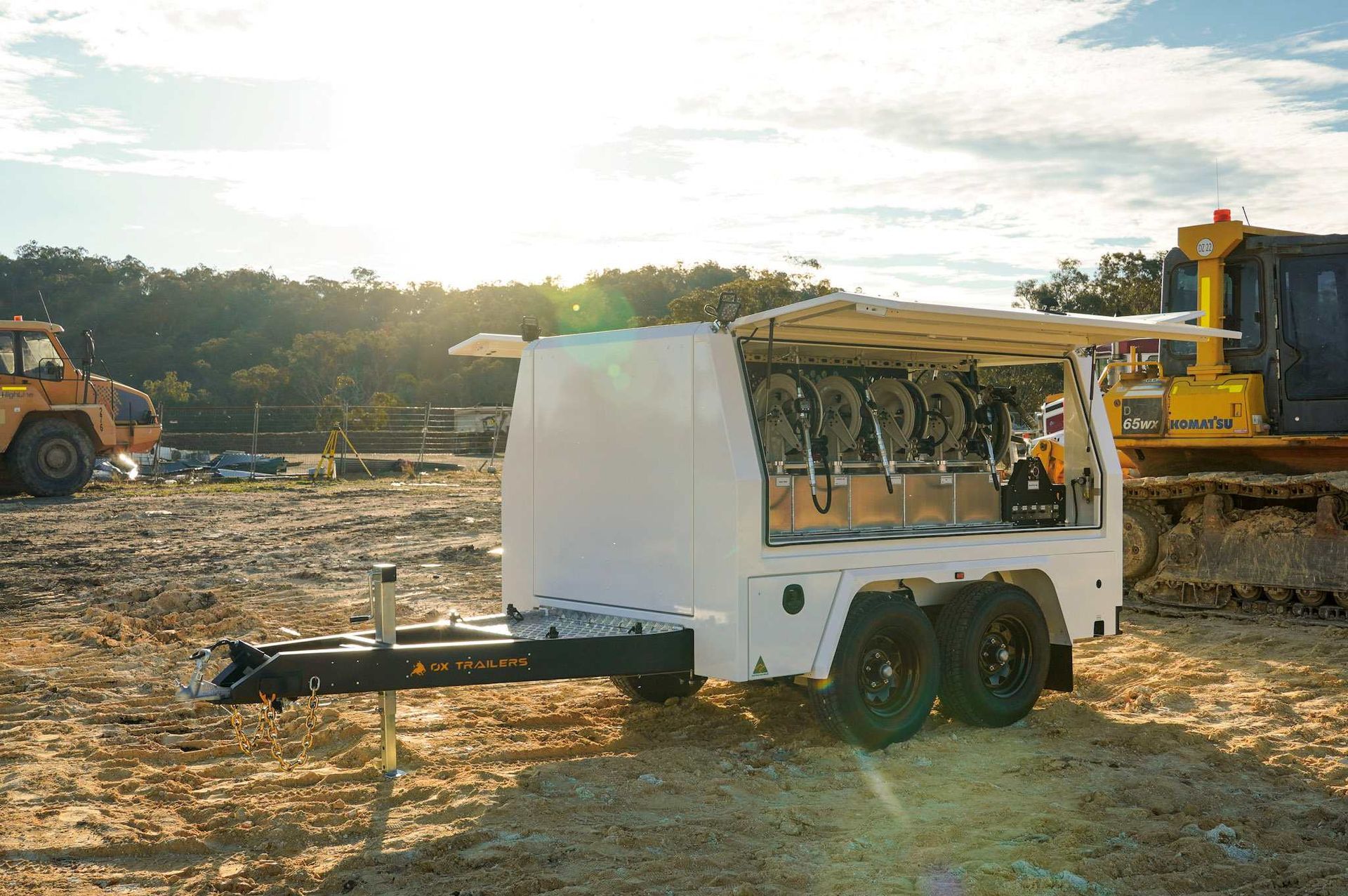 Builders Trailer Built Tough, Heavy Duty and Highly Durable. Australian Made Service Trailer for Mechanical Services